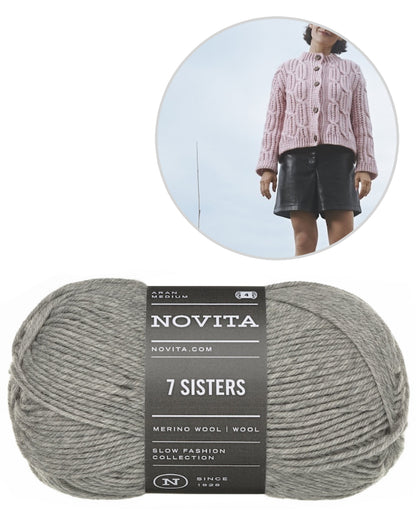 Yhdessä Cardigan | warme kabelpatroonjas van 7 Sisters van Novita