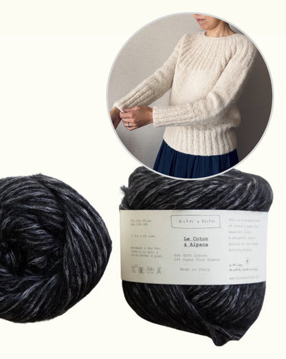 Yukiho Sweater | zacht en eenvoudig van Le Coton & Alpaca van Biches & Bûches