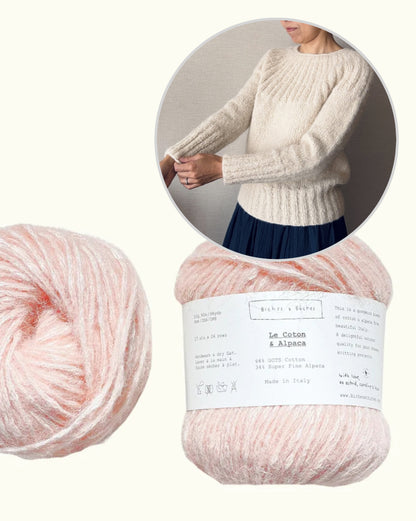 Yukiho Sweater | zacht en eenvoudig van Le Coton & Alpaca van Biches & Bûches