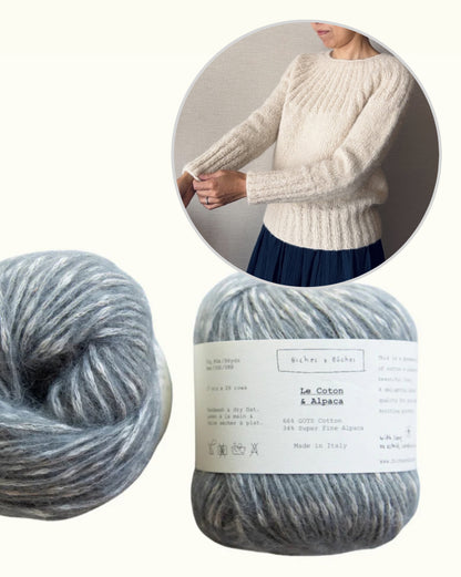 Yukiho Sweater | zacht en eenvoudig van Le Coton & Alpaca van Biches & Bûches