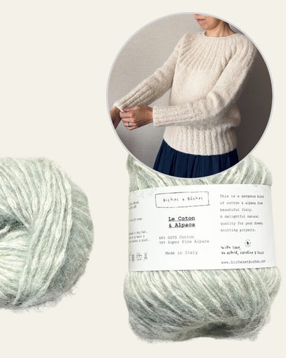 Yukiho Sweater | zacht en eenvoudig van Le Coton & Alpaca van Biches & Bûches