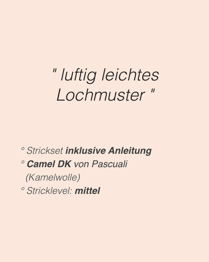 Yutori Cardiga | luxuriös und weich aus Camel DK von Pascuali