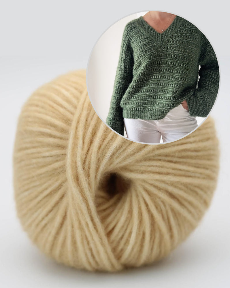 Caidree Yutori Sweater V-Neck mit Brisa von BC Garn 10