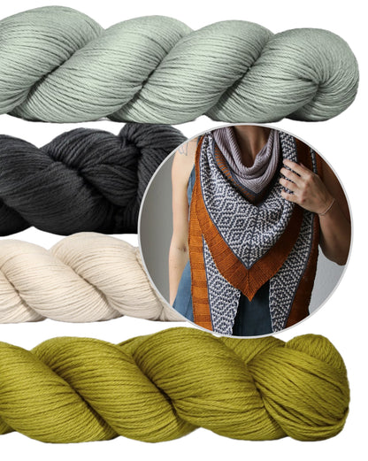 Zimtstjerne | drømmende mønster i Cheeky Merino Joy fra Rosy Green Wool