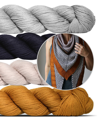 Zimtstjerne | drømmende mønster i Cheeky Merino Joy fra Rosy Green Wool