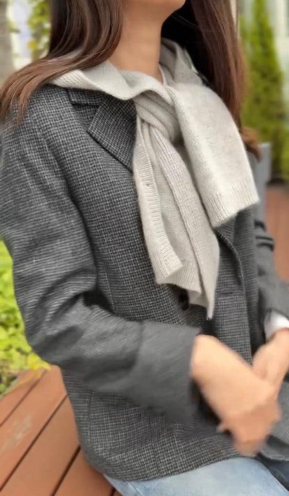 Hooded Shawl Vest | super alsidig og ekstremt blød i Classic Cashmere fra Cardiff