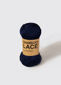 we are knitters Bamboo Lace Garnknäuel in Farbe navy blue