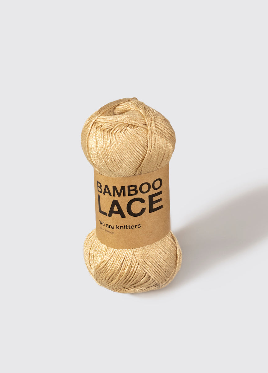 we are knitters Bamboo Lace Garnknäuel in Farbe oatmeal