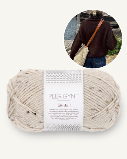PetiteKnit, Chestnut Sweater, almond tweed