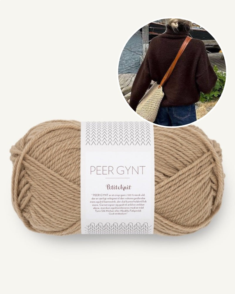 PetiteKnit, Chestnut Sweater, camel