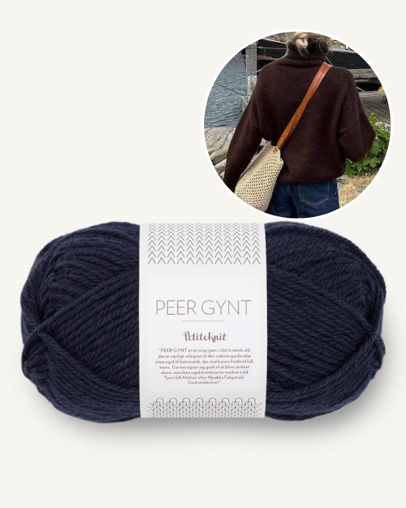 PetiteKnit, Chestnut Sweater, night sky