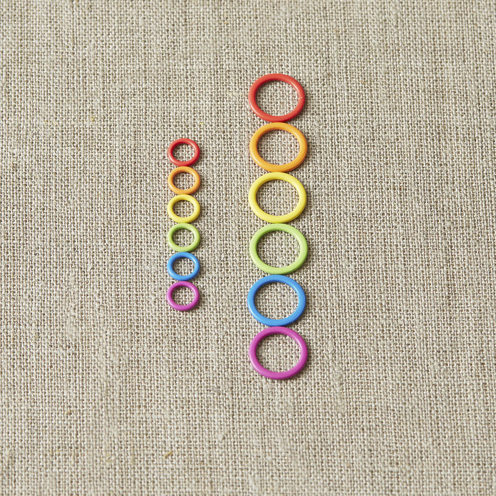 CocoKnits Colored Ring Stick Marker Größenvergleich