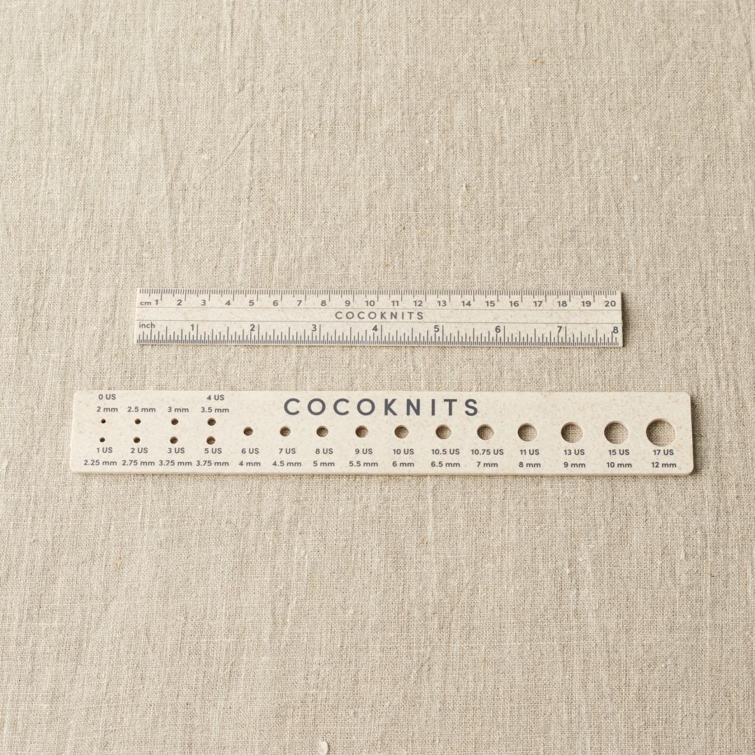 CocoKnits Ruler and Needle Gauge Set 1