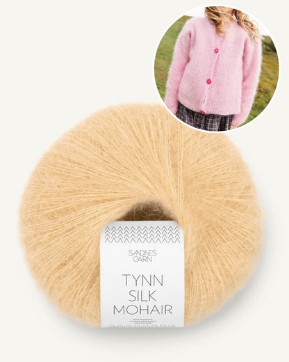 Sandnes, 2309, Kinder, Debutant Cardigan, gelber mondstein