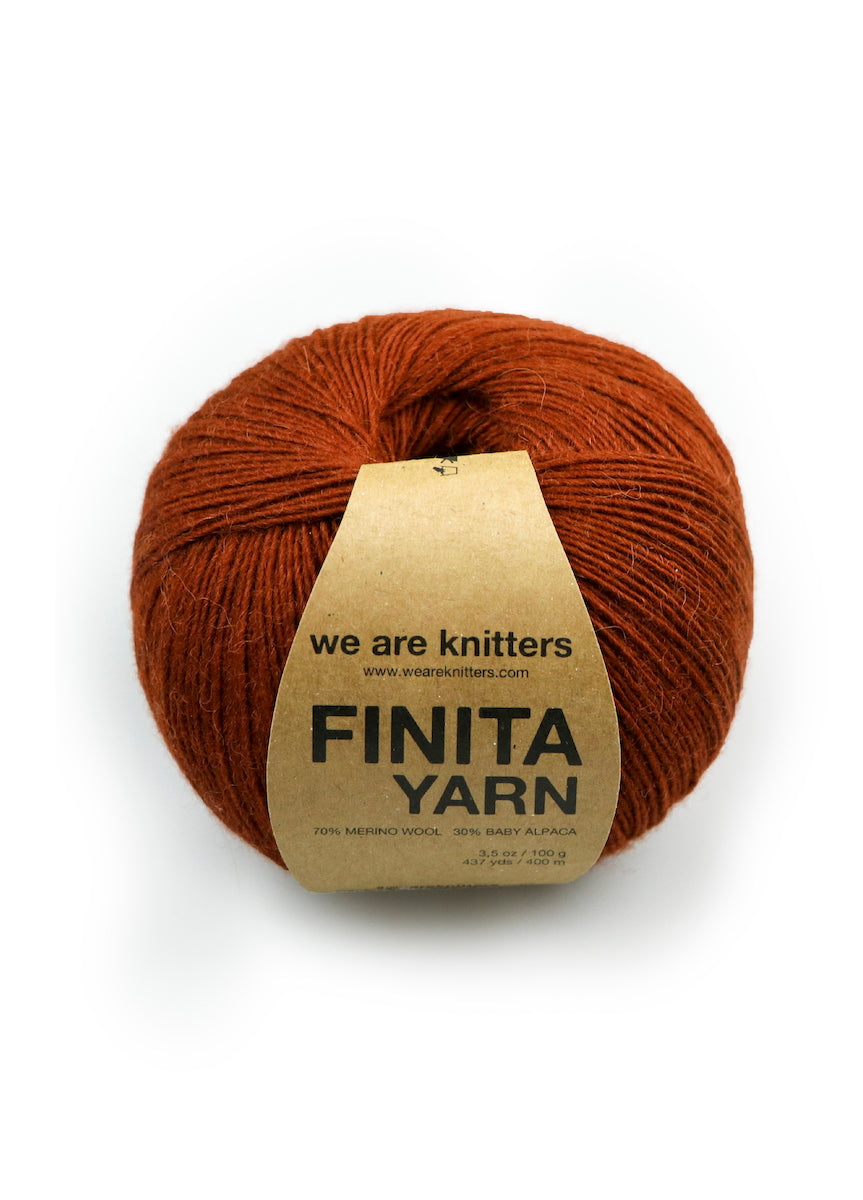 we are knitters Finita Garnknäuel in Farbe cinnamon
