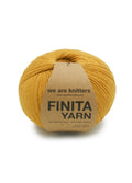 we are knitters Finita Garnknäuel in Farbe mustard