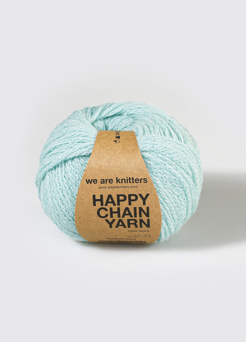 we are knitter Happy Chain Garnknäuel in Farbe aquamarine