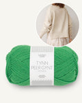 Kelly Pullover Damen aus Tynn Peer Gynt in jelly bean green