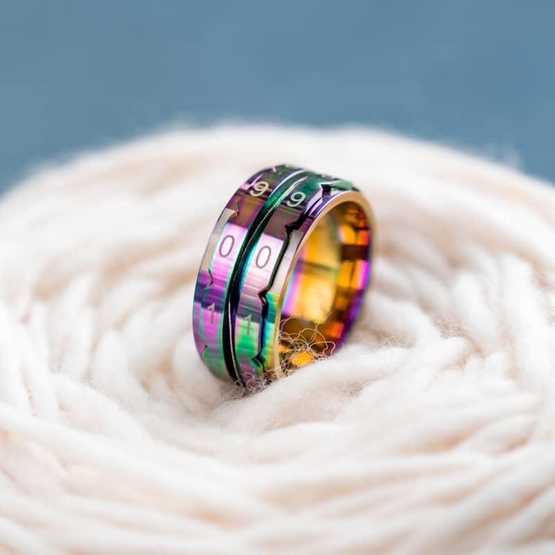 KnitPro Reihenzählring Regenbogen 4