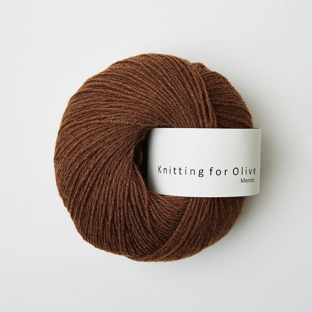 Knitting for Olive Merino Farbe dark cognac