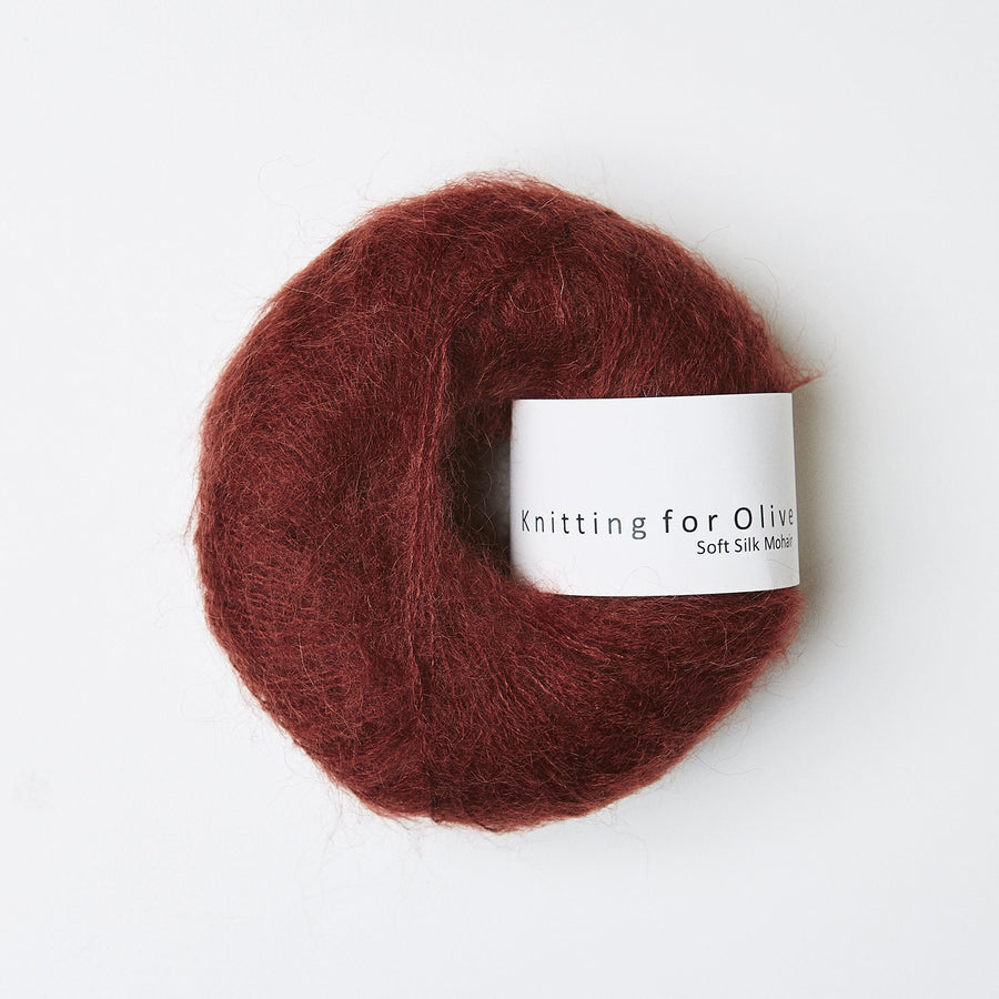 Knitting for Olive Soft Silk Mohair Farbe claret