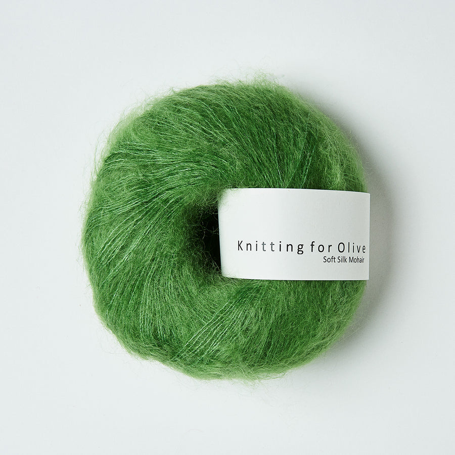 Knitting for Olive Soft Silk Mohair Farbe clover green
