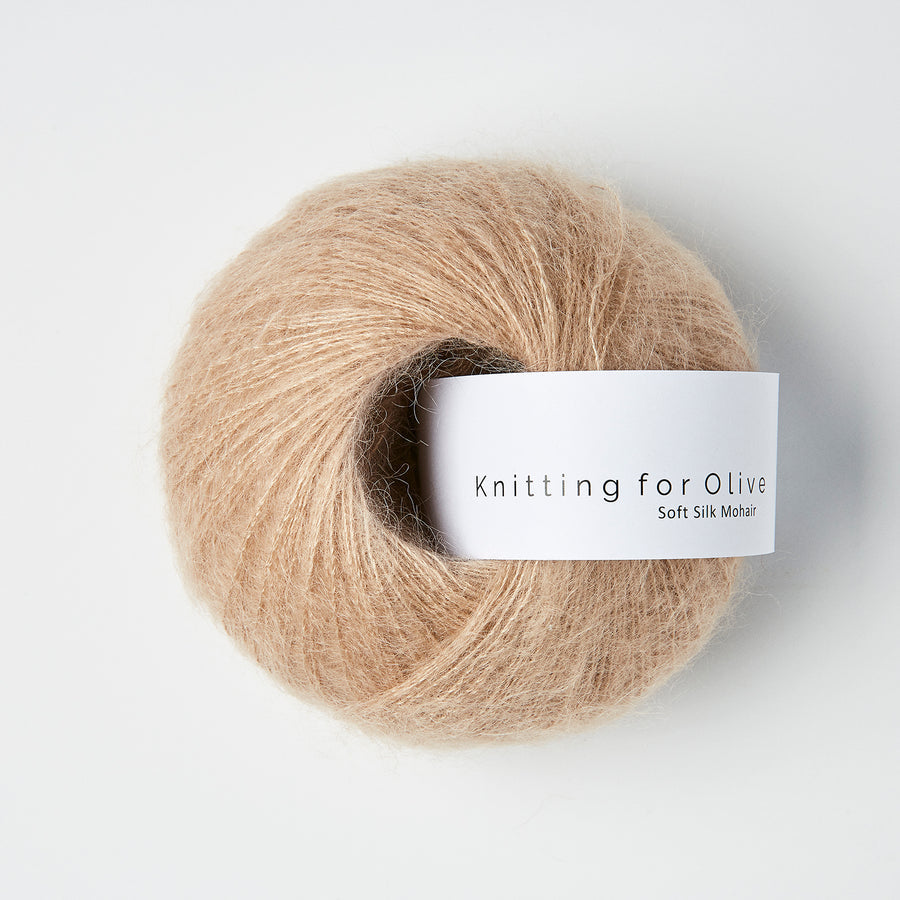 Knitting for Olive Soft Silk Mohair Farbe mushroom rose
