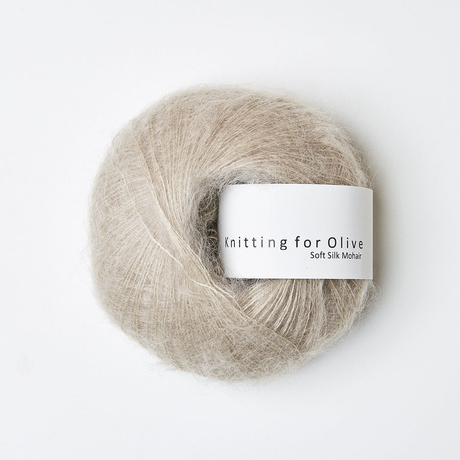 Knitting for Olive Soft Silk Mohair Farbe oat