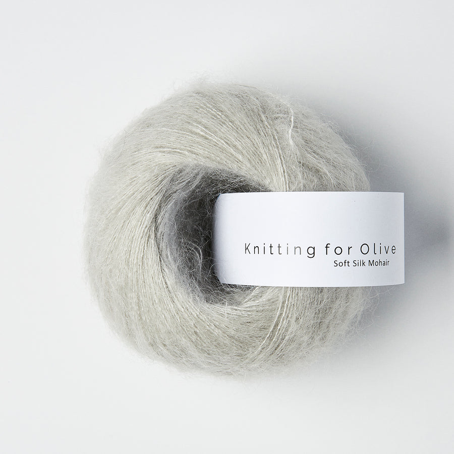 Knitting for Olive Soft Silk Mohair Farbe pearl grey