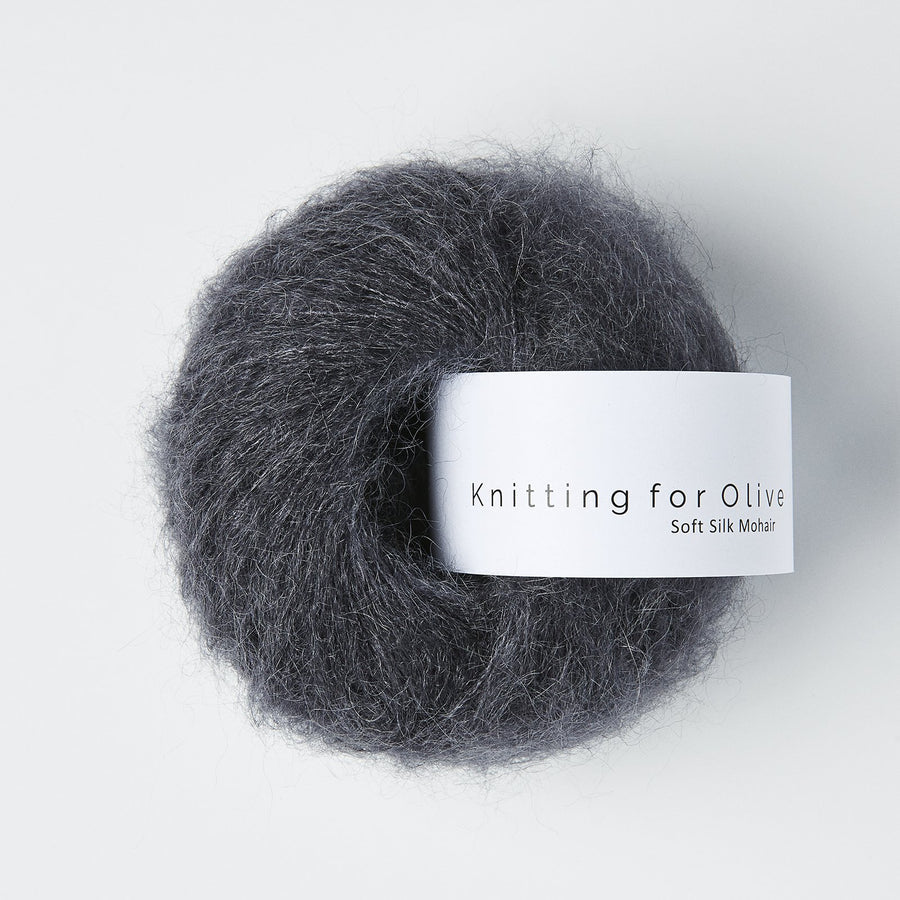 Knitting for Olive Soft Silk Mohair Farbe slate grey