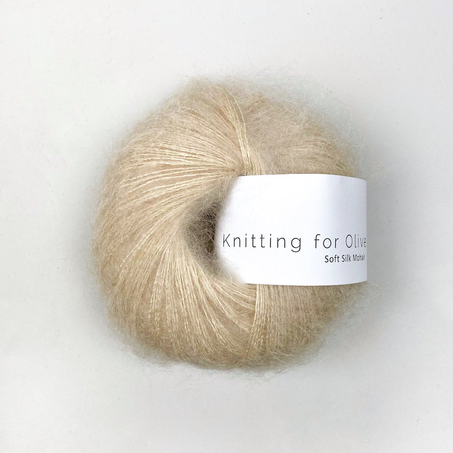 Knitting for Olive Soft Silk Mohair Farbe wheat
