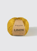 we are knitters Linen Garnknäuel in Farbe mustard