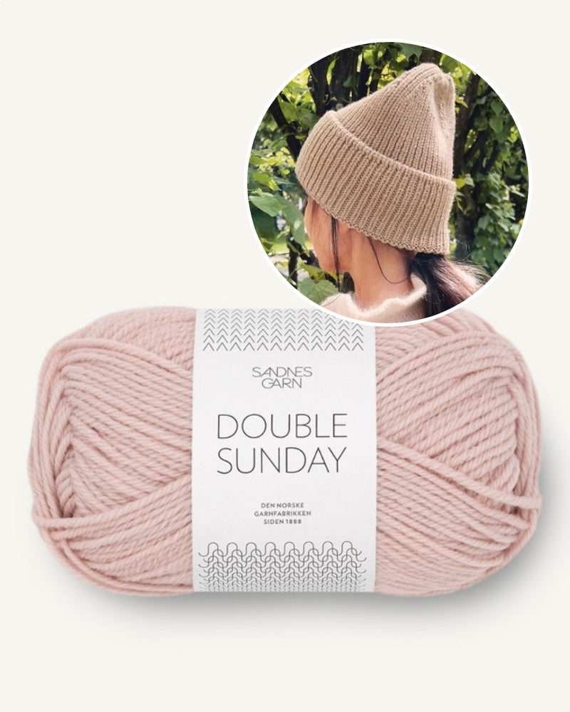 Sandnesgarn, Must have Beanie, doppelbödig, Farbe: puderrosa