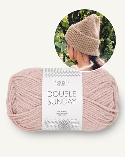 Sandnesgarn, Must have Beanie, doppelbödig, Farbe: puderrosa