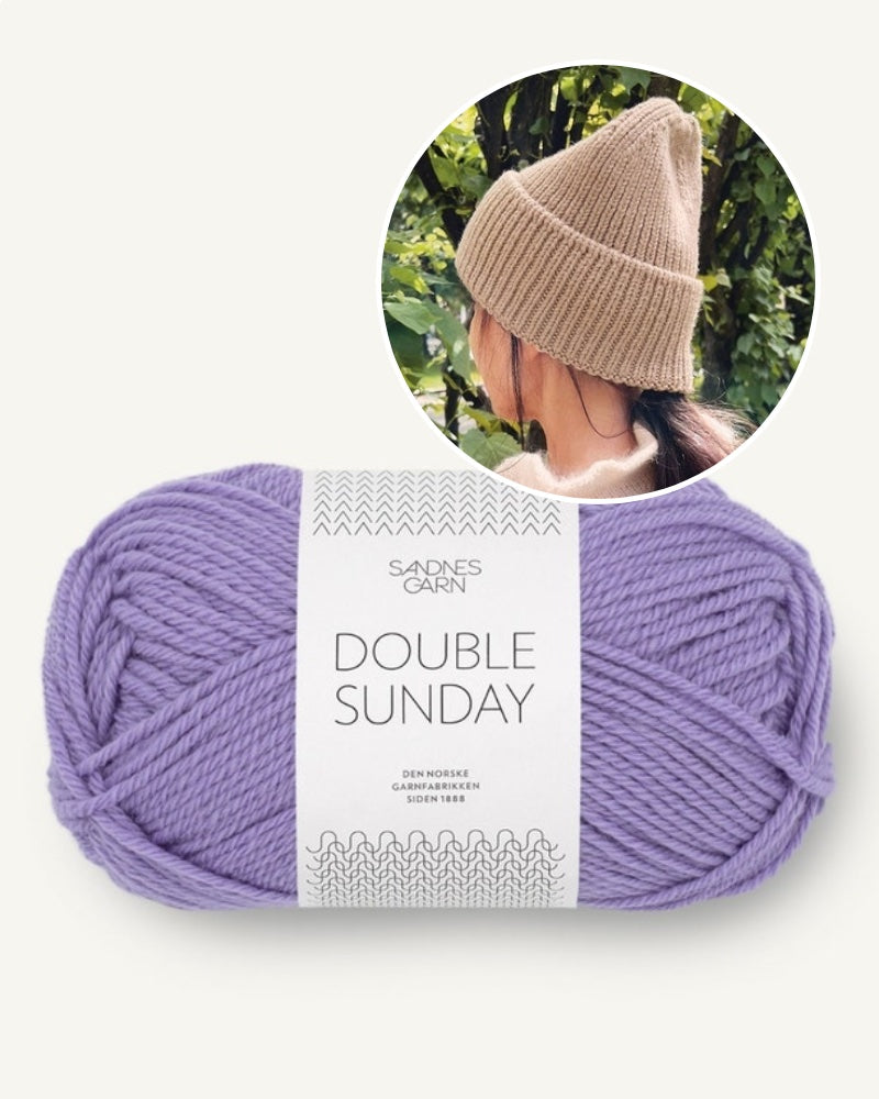 Sandnesgarn, Must have Beanie, doppelbödig, Farbe: helles lila