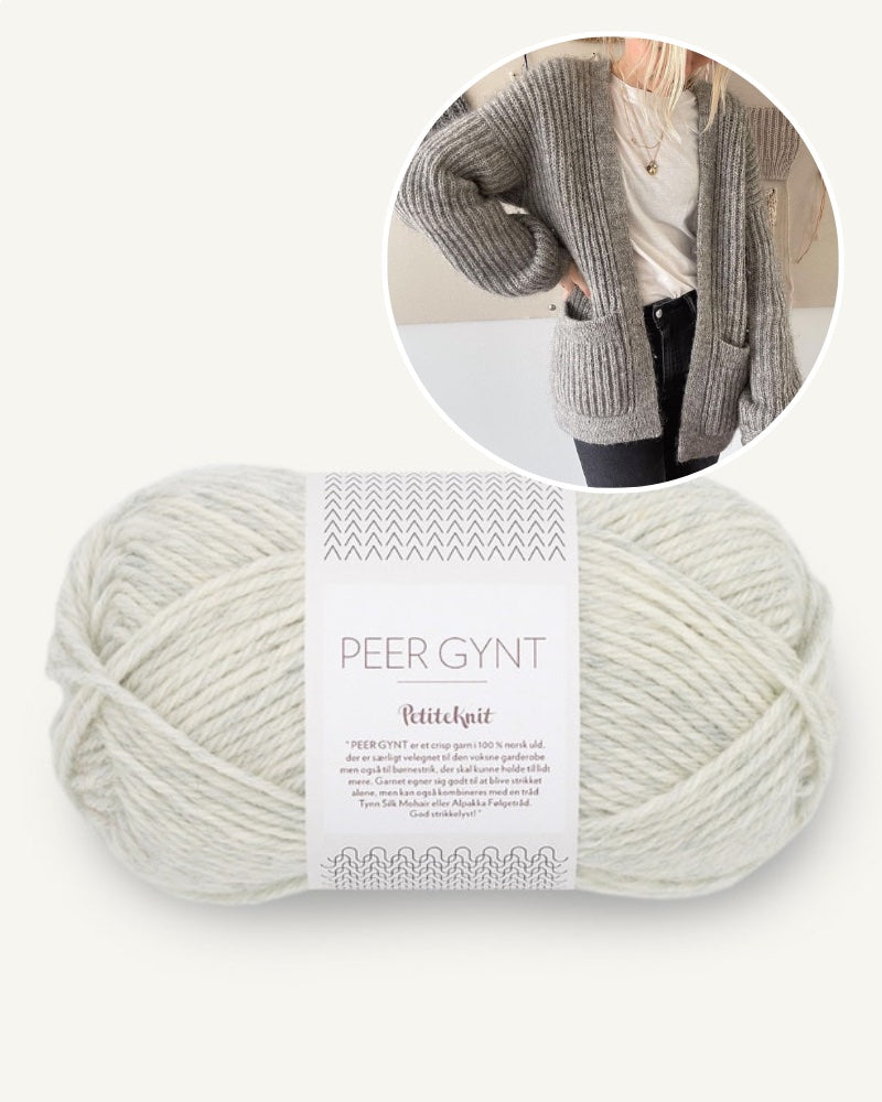 PetiteKnit November Jacket mit Peer Gynt von Sandnes Garn 9