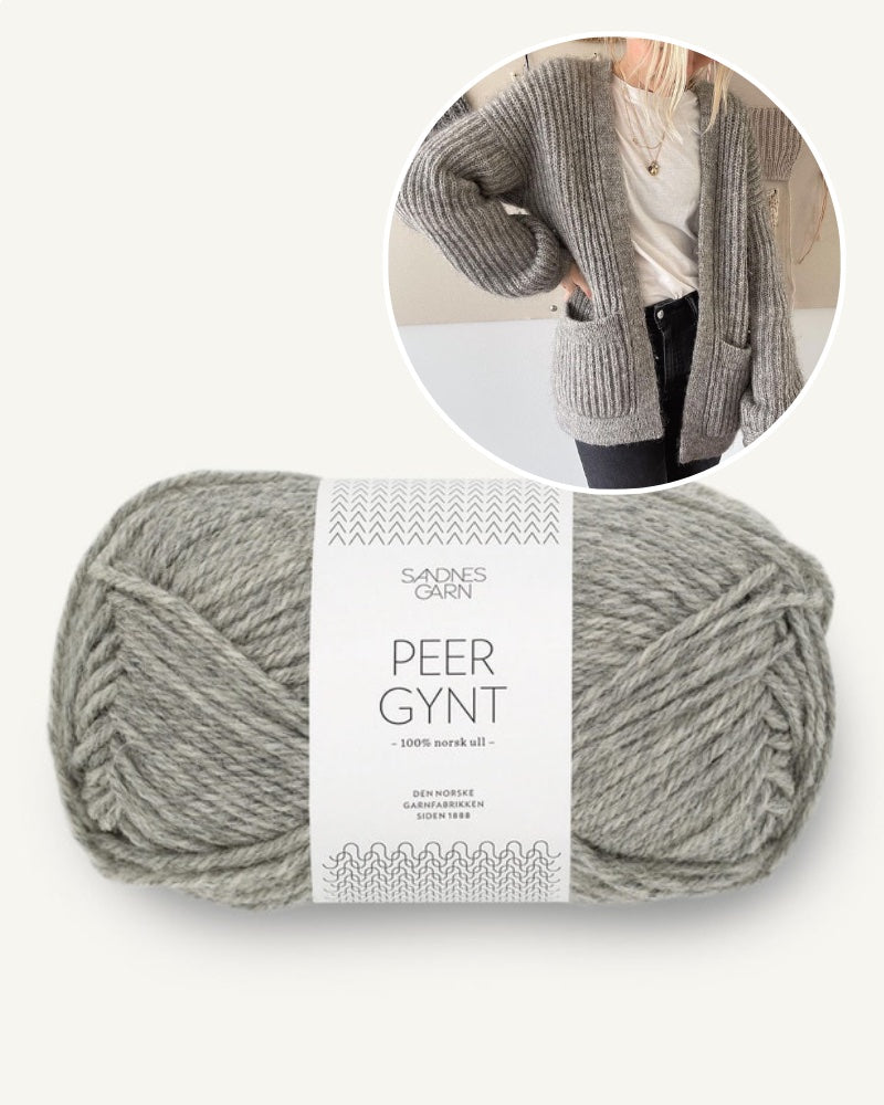 PetiteKnit November Jacket mit Peer Gynt von Sandnes Garn 10