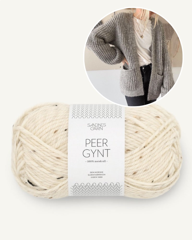 PetiteKnit November Jacket mit Peer Gynt von Sandnes Garn 11