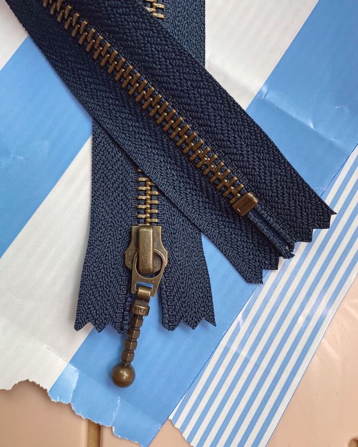 PetiteKnit Reißverschluss 35 cm navy