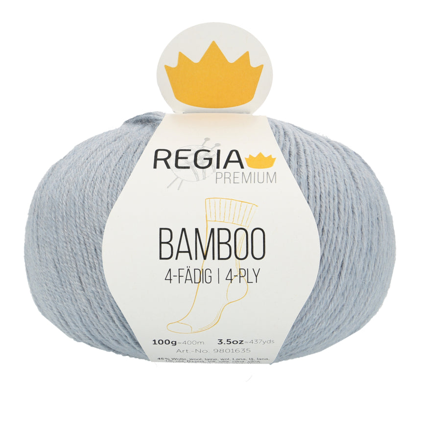Regia Premium 4-fach Sockenwolle mit Bambus Farbe 00050