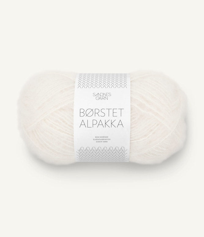 Sandnes Garn Borstet Alpakka Farbe 1001