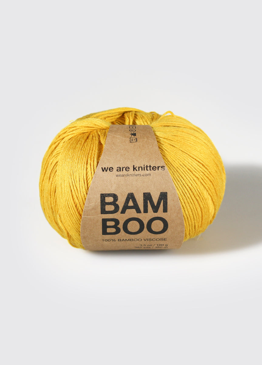 we are knitters Bamboo Garnknäuel in Farbe mustard
