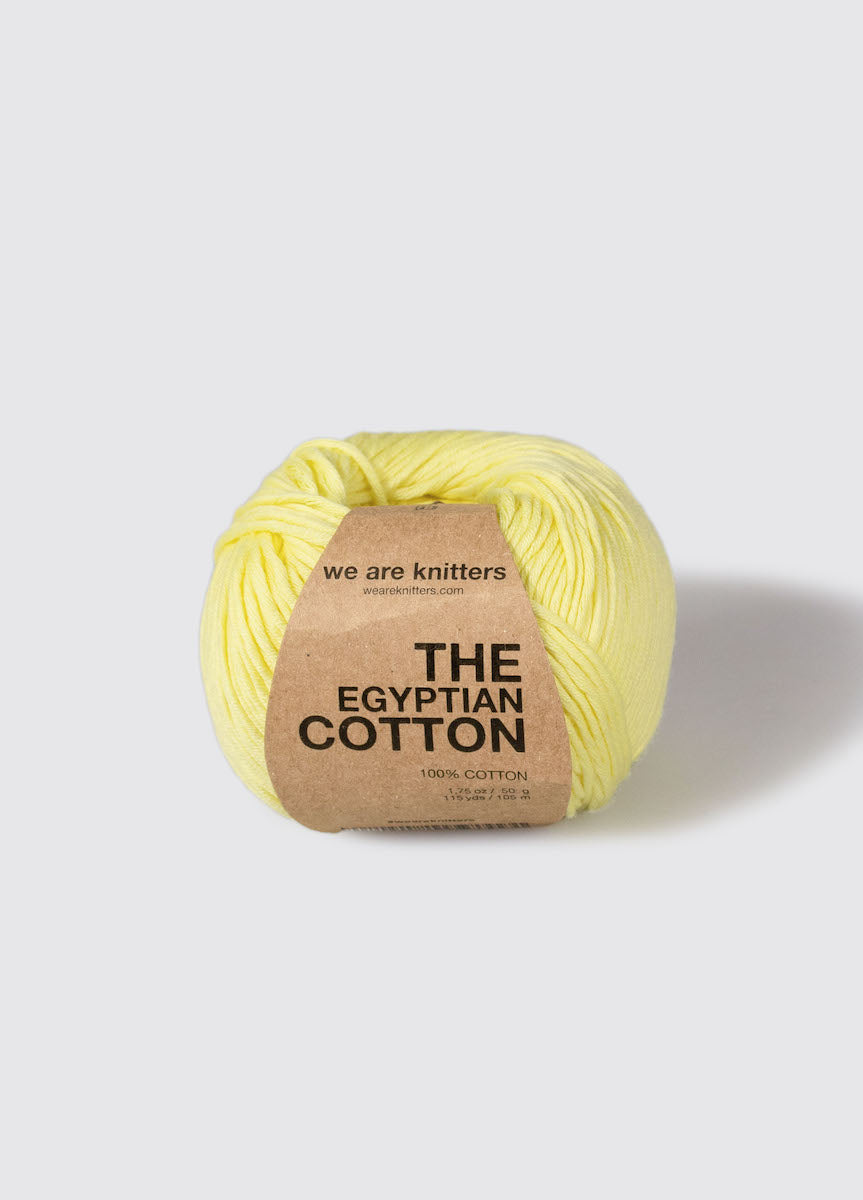 we are knitters Egyptian Cotton Garnknäuel in Farbe lemon