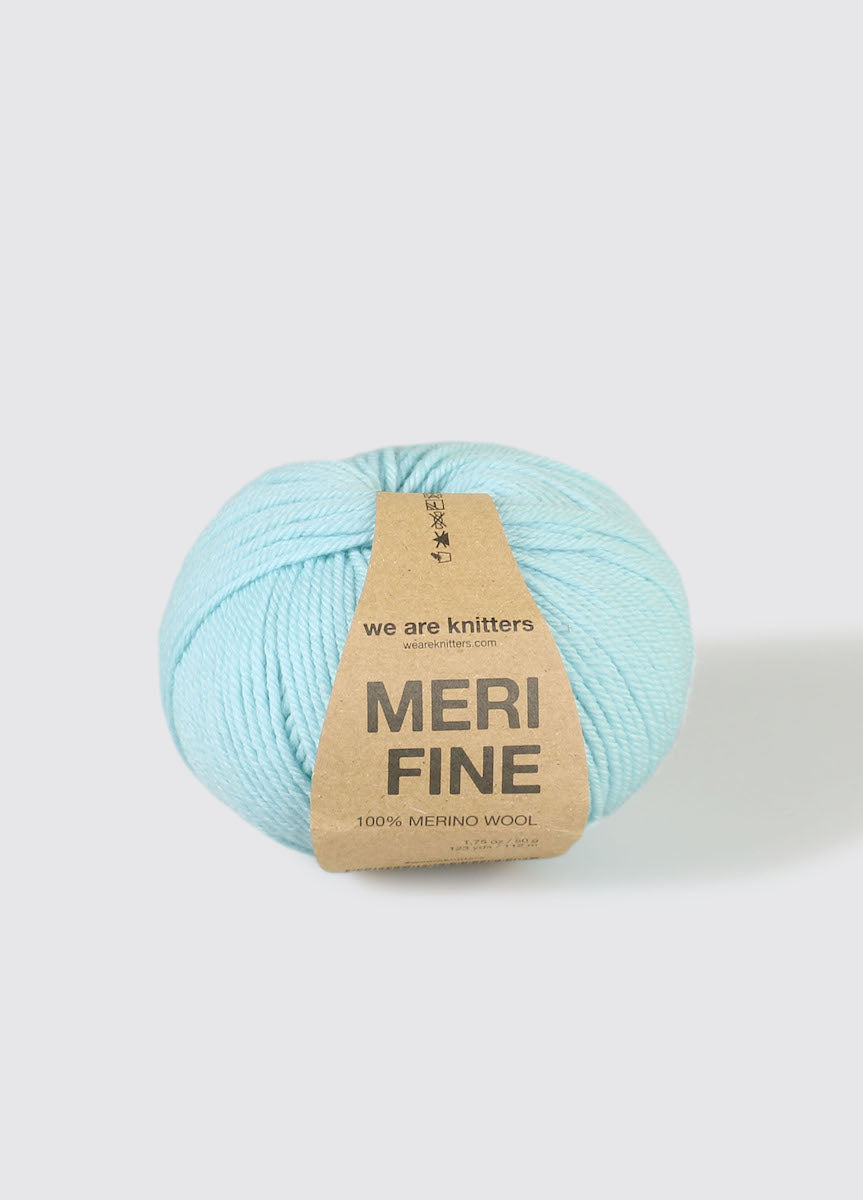 we are knitters Merifine Garnknäuel Farbe aquamarine