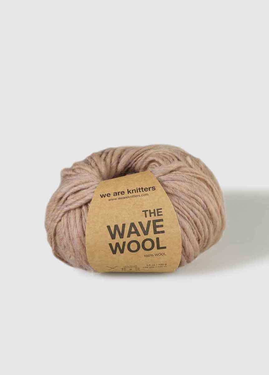 we are knitters The Wave Garnknäuel Farbe taupe