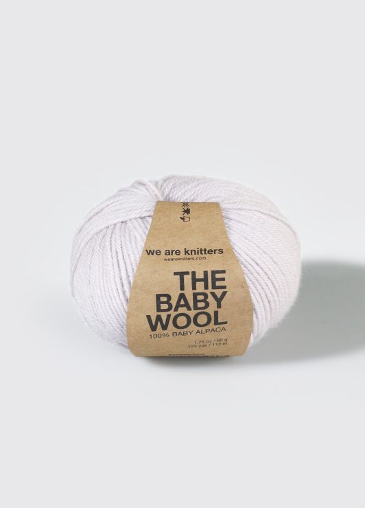 we are knitters Baby Alpaka Garnknäuel in Farbe pearl