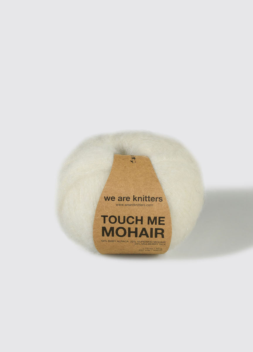 we are knitters Touch me Mohair Knäuel in Farbe natural