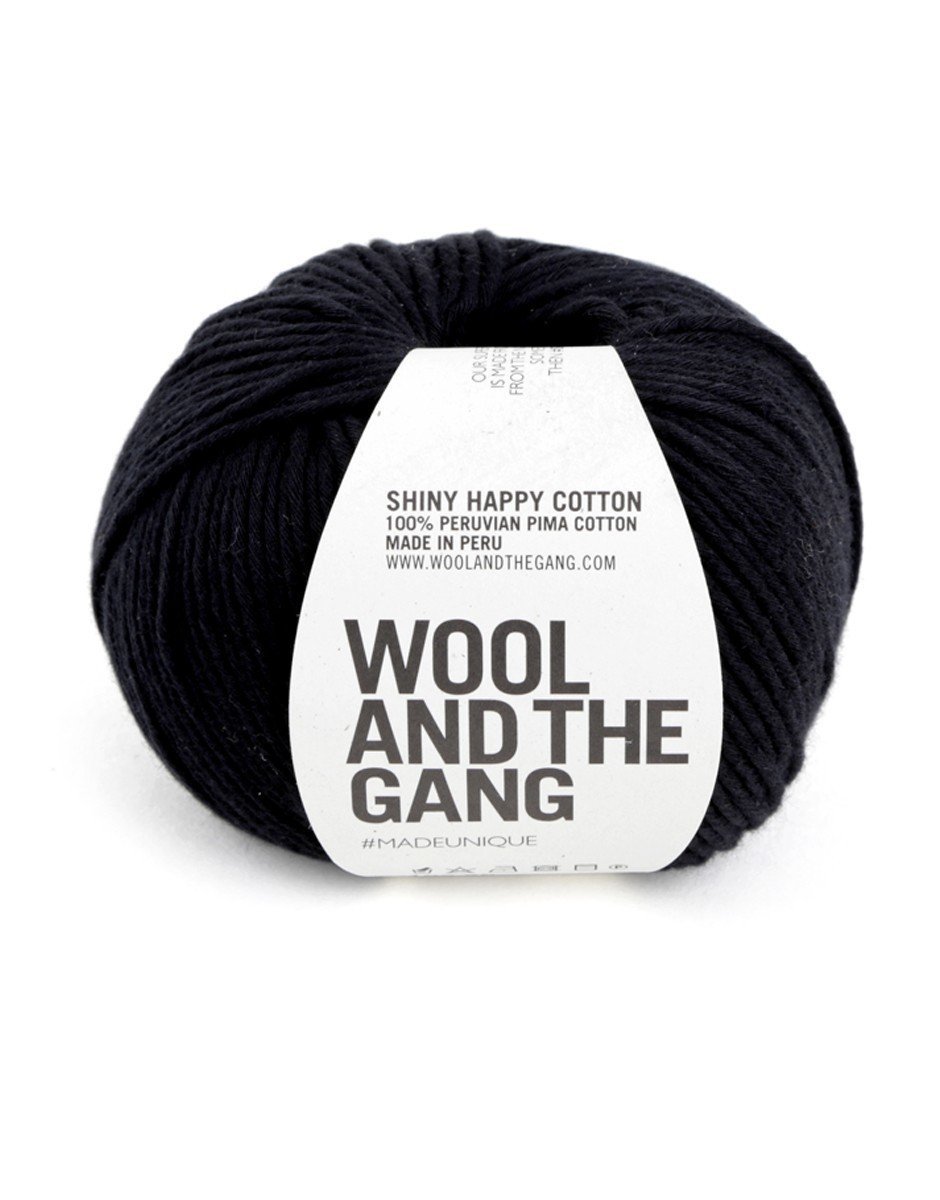 Wool and the Gang Shiny Happy Cotton Cinder Black