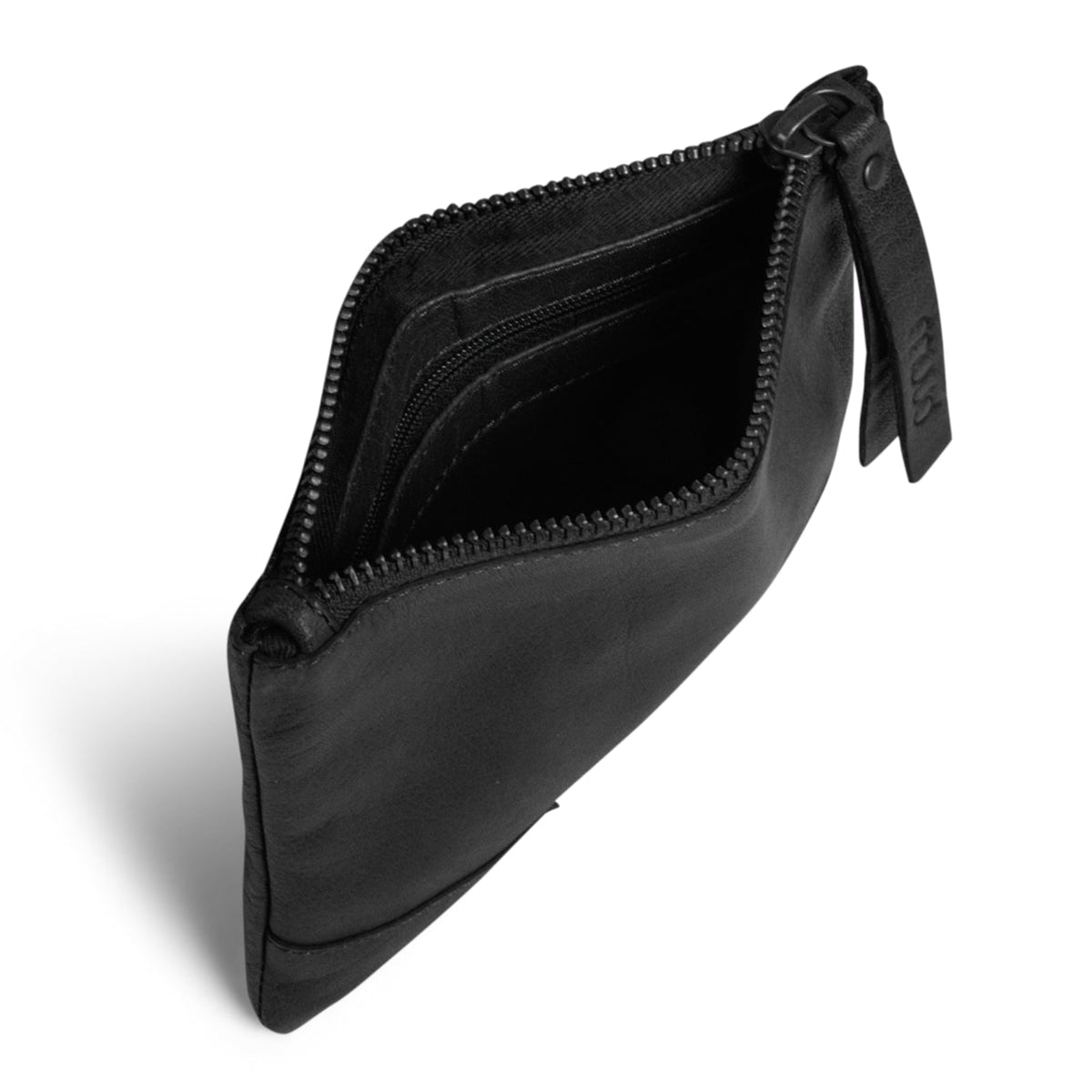 muud Wind clutch schwarz von oben geöffnet