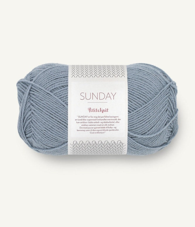Sandnes Sunday by PetiteKnit Merinowolle Farbe 6050